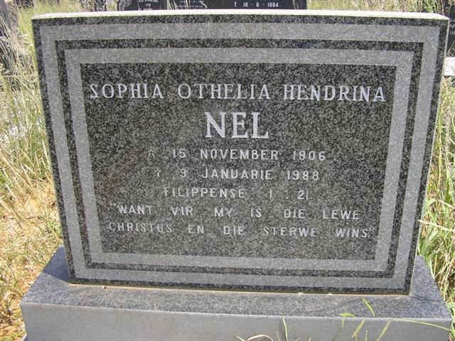 NEL Sophia Othelia Hendrina 1906-1988