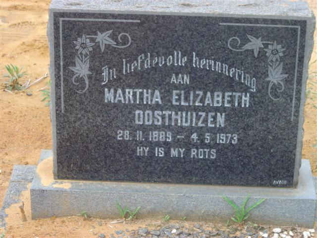 OOSTHUIZEN Martha Elizabeth 1889-1975