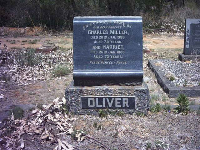 OLIVER Charles Miller -1938 &amp; Harriet -1938