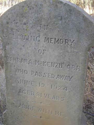 ORR Barbara nee McKENZIE -1924