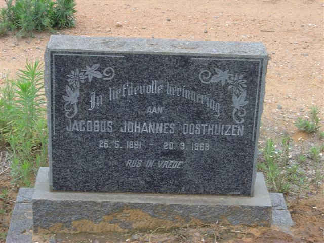 OOSTHUIZEN Jacobus Johannes 1891-1969
