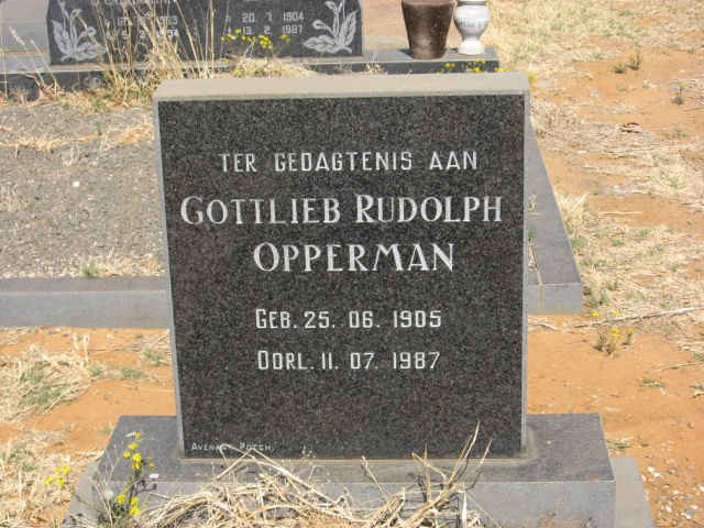 OPPERMAN Gottlieb Rudolph 1905-1987