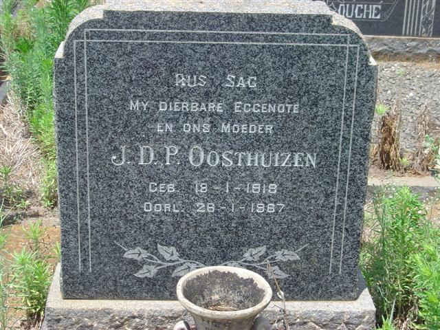 OOSTHUIZEN J.D.P. 1918-1967