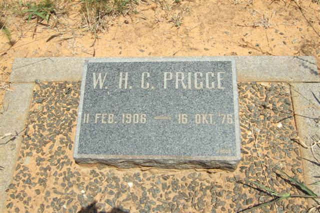 PRIGGE W.H.C. 1906-1976