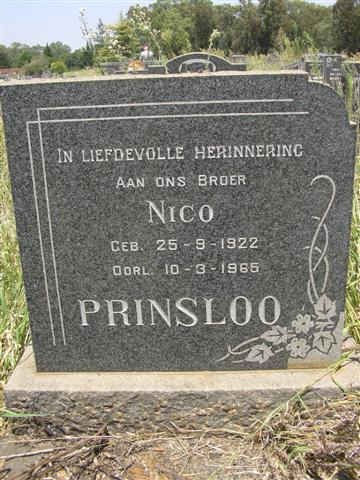 PRINSLOO Nico 1922-1965