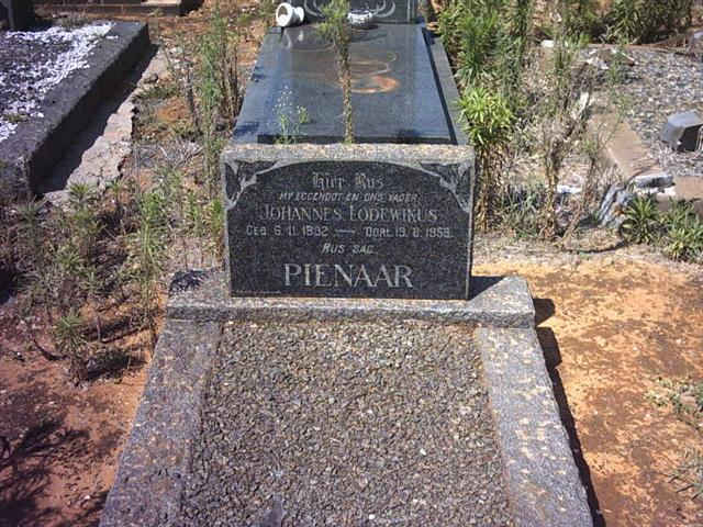 PIENAAR Johannes Lodewikus 1??2-1958