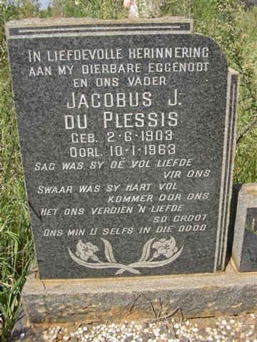 PLESSIS Jacobus J., du 1903-1963