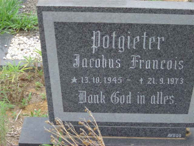 POTGIETER Jacobus Francois 1945-1973