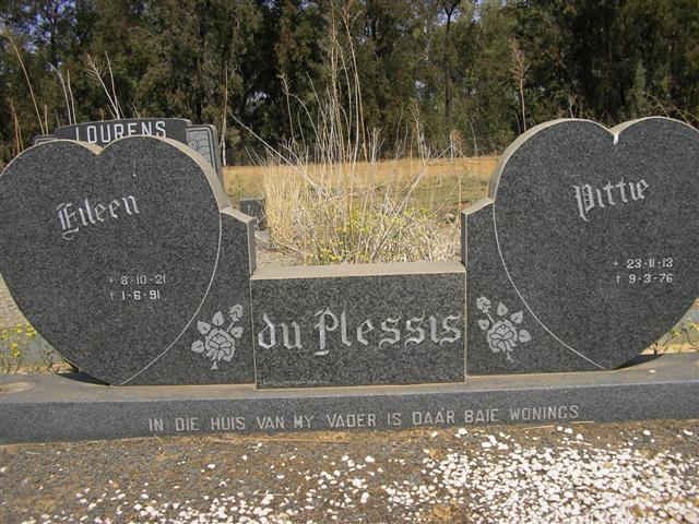 PLESSIS Dittie, du 1913-1976 &amp; Eileen 1921-1991
