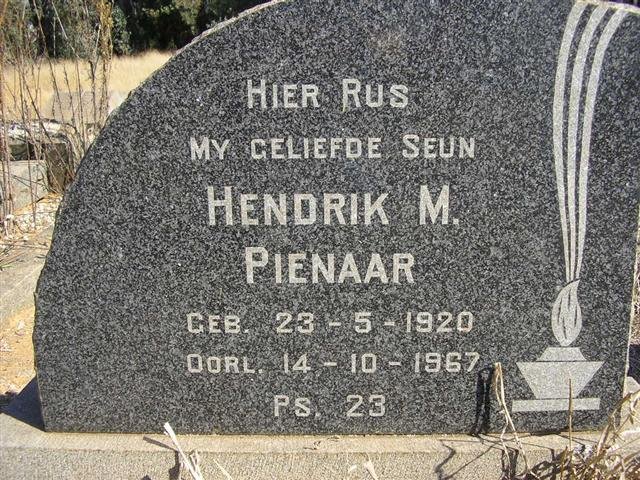 PIENAAR Hendrik M. 1920-1967