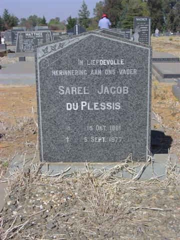 PLESSIS Sarel Jacob, du 18?1-1977