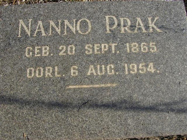 PRAK Nanno 1865-1954