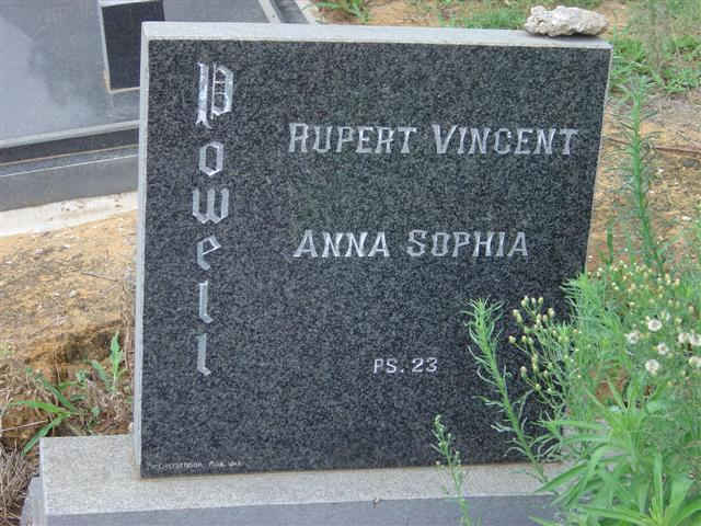POWELL Rupert Vincent &amp; Anna Sophia