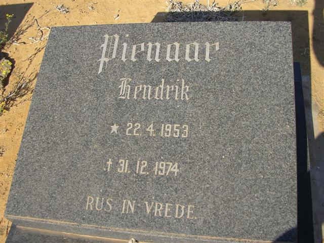 PIENAAR Hendrik 1953-1974
