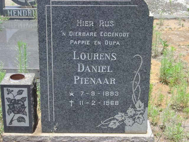 PIENAAR Lourens Daniel 1893-1968