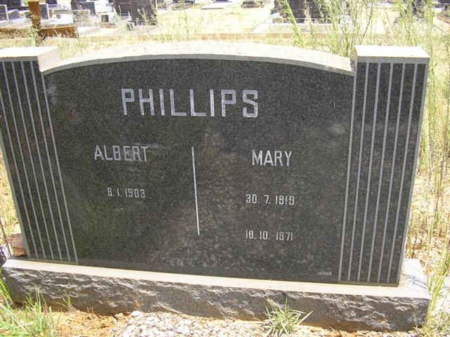 PHILLIPS Albert 1903- &amp; Mary 1919-1971