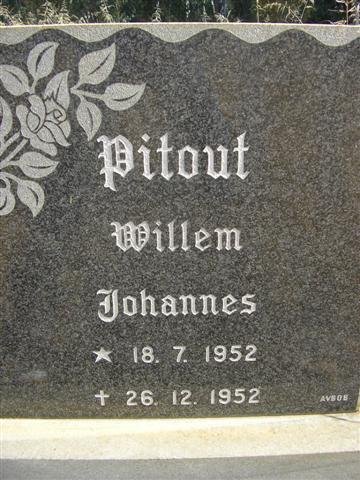 PITOUT Willem Johannes 1952-1952
