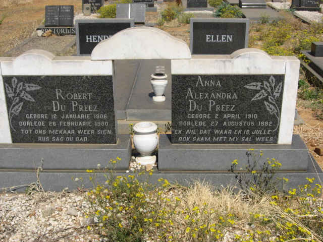 PREEZ Robert, du 1906-1980 &amp; Anna Alexandra 1910-1982