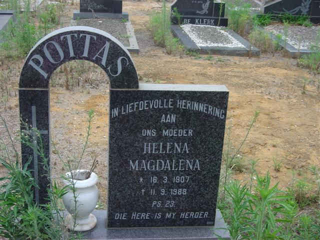 POTTAS Helena Magdelena 1907-1988