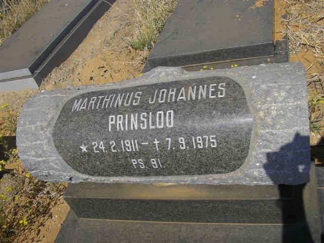 PRINSLOO Marthinus Johannes 1911-1975