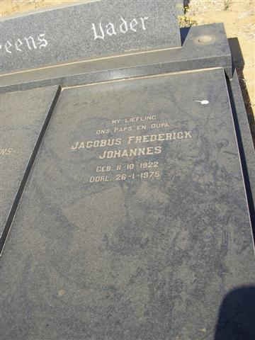 PEENS Jacobus Frederick Johannes 1922-1975