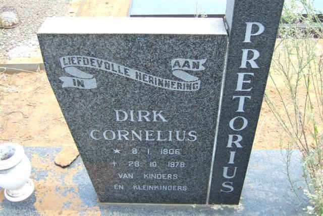 PRETORIUS Dirk Cornelius 1906-1978