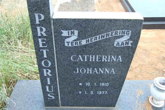 PRETORIUS Catherina Johanna 1910-1977