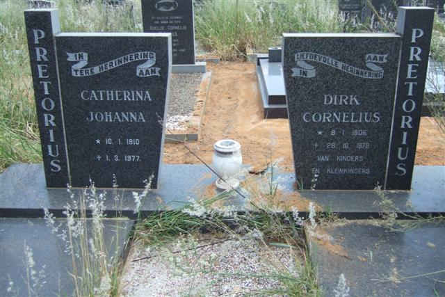 PRETORIUS Dirk Cornelius 1906-1978 &amp; Catherina Johanna 1910-1977