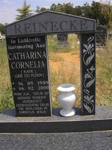 REINECKE Catharina Cornelia nee DU PLOOY 1909-2000