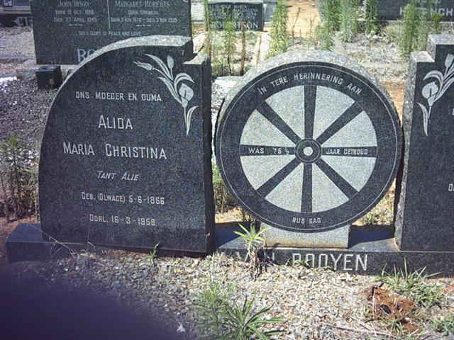 ROOYEN Alida Maria Christina, van nee OLWAGE 1866-1959