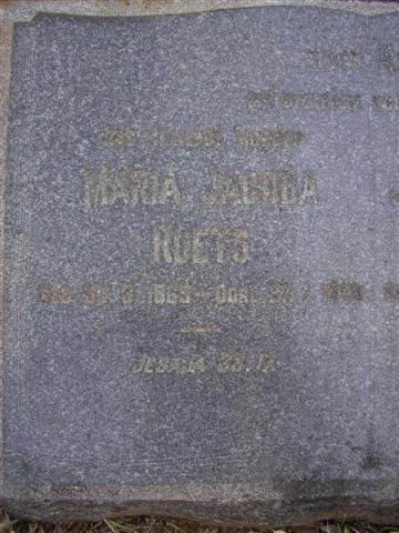 ROETS Maria Jacoba 1869-1943