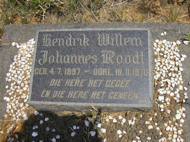 ROODT Hendrik Willem Johannes 1897-1970