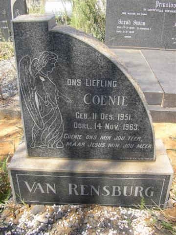 RENSBURG Coenie, van 1951-1963