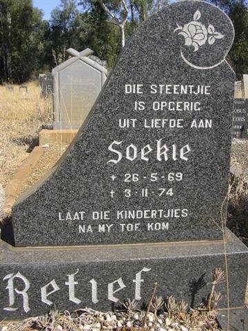 RETIEF Soekie 1969-1974