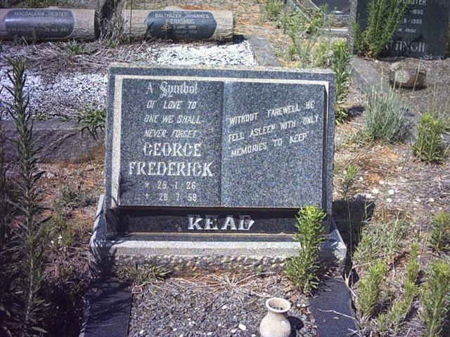 READ George Frederick 1926-1958