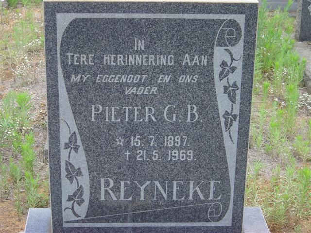 REYNEKE Pieter G.B. 1897-1969