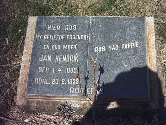 ROBERTS Jan Hendrik 1889-1932