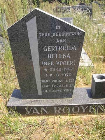 ROOYEN Gertruida Helena nee VIVIER 1907-1970