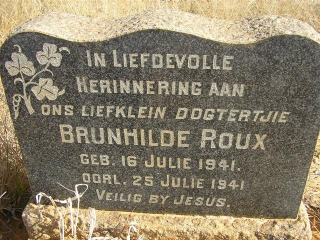 ROUX Brunhilde 1941-1941