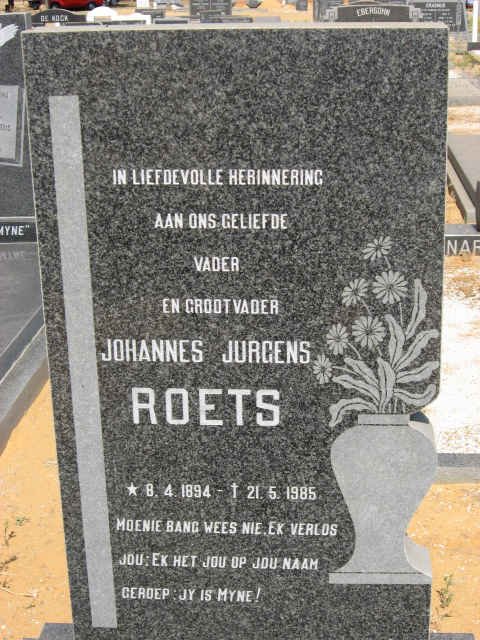 ROETS Johannes Jurgens 1894-1985