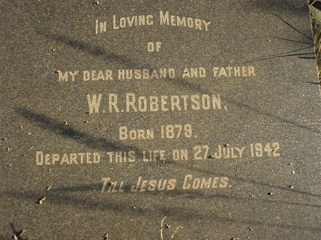 ROBERTSON W.R. 1879-1942