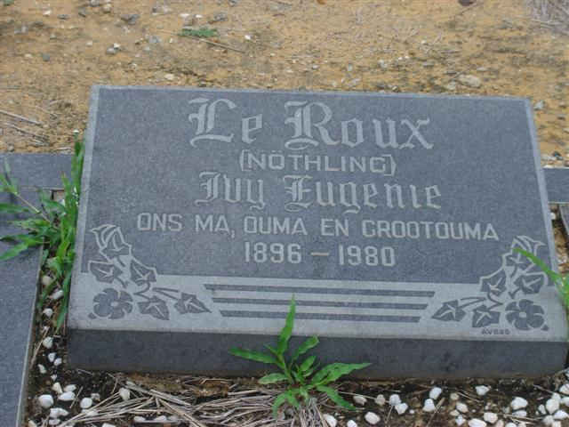 ROUX Ivy Eugene, le nee NÕTHLING 1896-1980