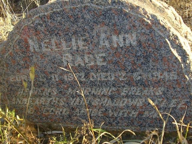 RADE Nellie Ann 1872-1945