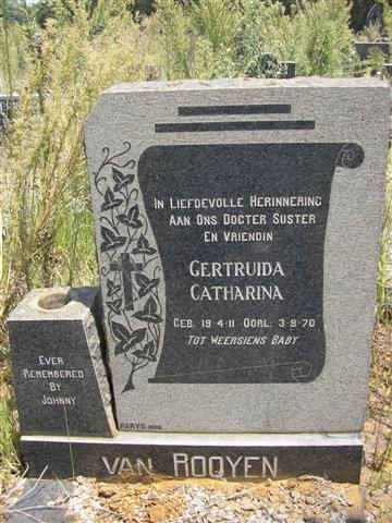 ROOYEN Gertruida Catharina, van 1911-1970