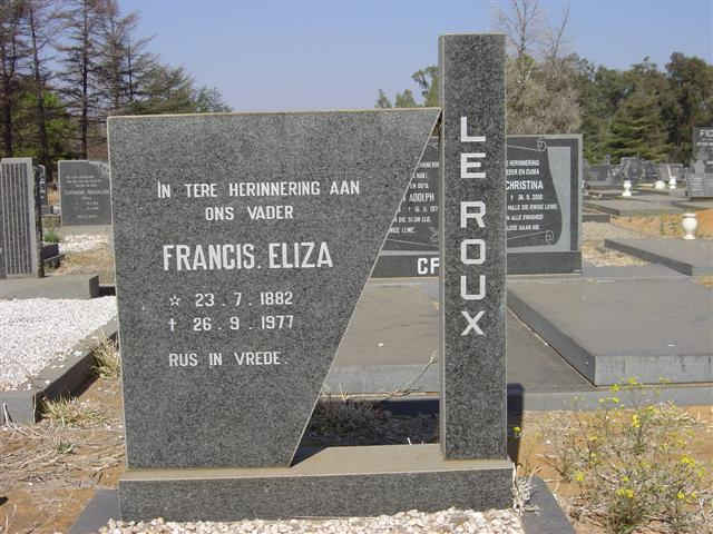 ROUX Francis Eliza, le 1882-1977