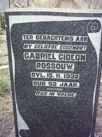 ROSSOUW Gabriel Gideon -1932