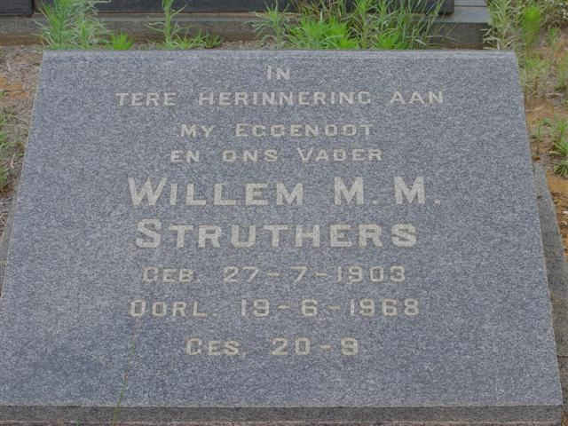 STRUTHERS Willem M.M. 1903-1968