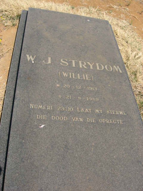 STRYDOM W.J. 1913-1989