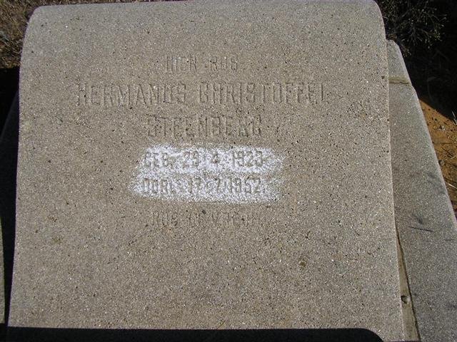 STEENBERG Hermanus Christoffel 1923-1952