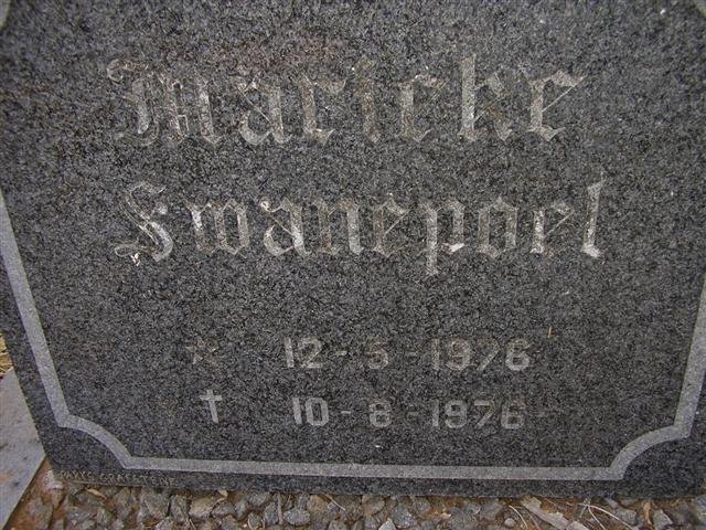 SWANEPOEL Marieke 1976-1976